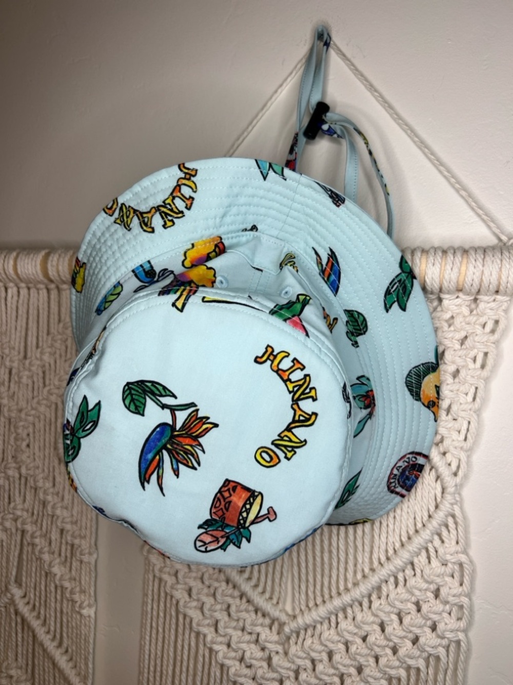 Roark HINANO -Light Blue Tropical Print Bucket Hat